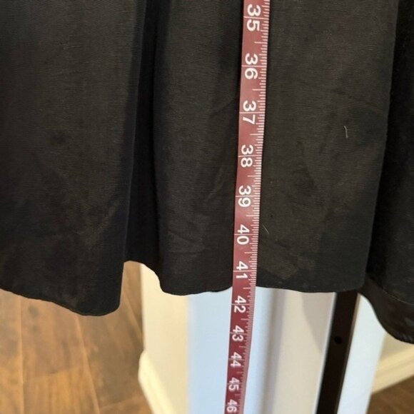 Carol Peretz Sleeveless Mock Neck A Line Black Pink Dress Size 6 Vintage Vtg • - Picture 10 of 11